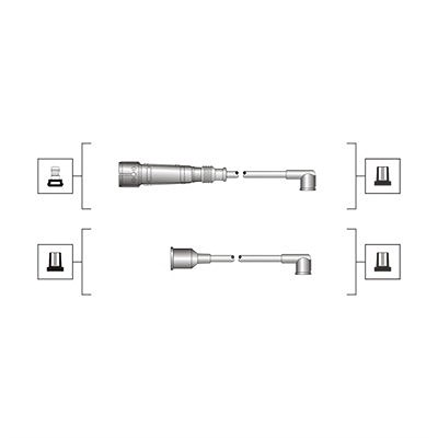 Magneti Marelli Zündleitungssatz [Hersteller-Nr. 941319170023] für Lancia, Seat, VW von MAGNETI MARELLI