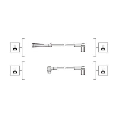 Magneti Marelli Zündleitungssatz [Hersteller-Nr. 941319170024] für Renault von MAGNETI MARELLI