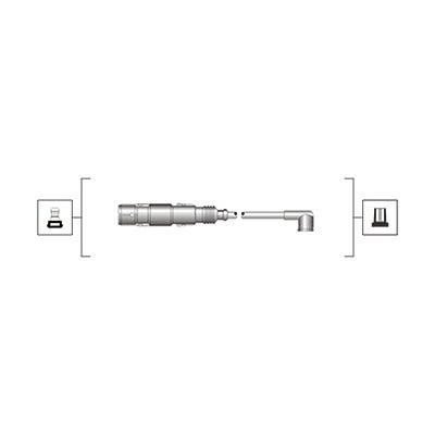 Magneti Marelli Zündleitungssatz [Hersteller-Nr. 941319170025] für Audi, Seat, Skoda, VW von MAGNETI MARELLI