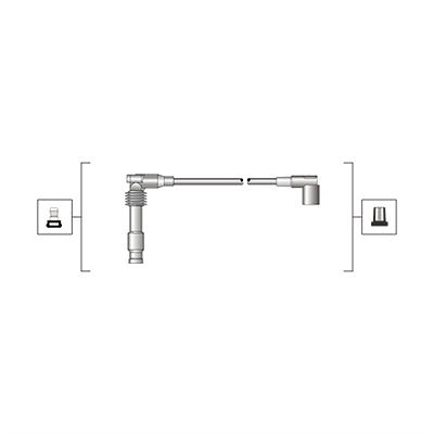 Magneti Marelli Zündleitungssatz [Hersteller-Nr. 941319170046] für Opel von MAGNETI MARELLI