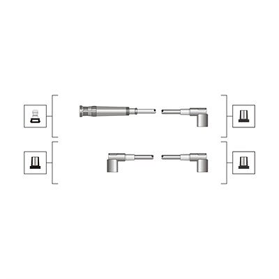 Magneti Marelli Zündleitungssatz [Hersteller-Nr. 941319170052] für BMW von MAGNETI MARELLI