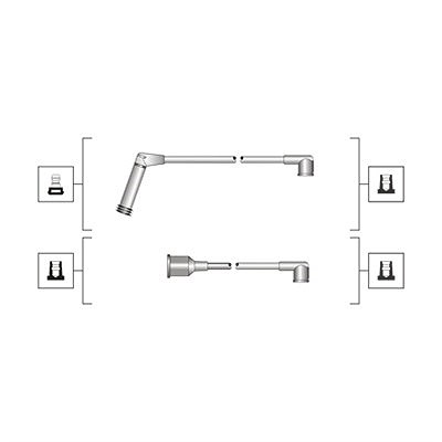 Magneti Marelli Zündleitungssatz [Hersteller-Nr. 941319170058] für Hyundai, Kia, Mitsubishi von MAGNETI MARELLI