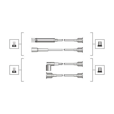 Magneti Marelli Zündleitungssatz [Hersteller-Nr. 941319170064] für Opel von MAGNETI MARELLI