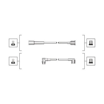 Magneti Marelli Zündleitungssatz [Hersteller-Nr. 941319170067] für Renault, Volvo von MAGNETI MARELLI