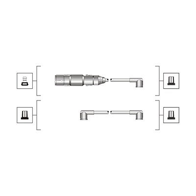 Magneti Marelli Zündleitungssatz [Hersteller-Nr. 941319170071] für Ford, Seat, VW von MAGNETI MARELLI