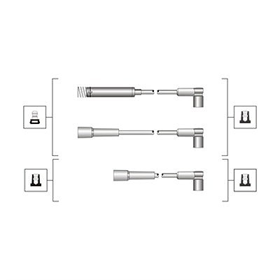 Magneti Marelli Zündleitungssatz [Hersteller-Nr. 941319170072] für Ford Usa, Opel von MAGNETI MARELLI