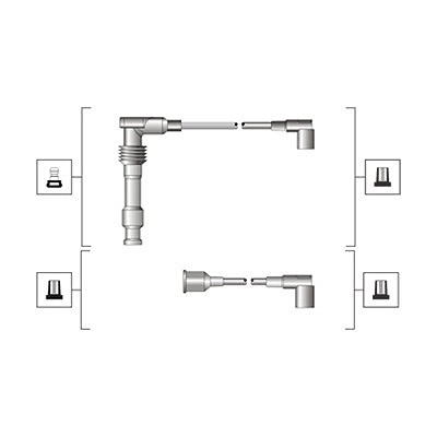 Magneti Marelli Zündleitungssatz [Hersteller-Nr. 941319170085] für Opel von MAGNETI MARELLI