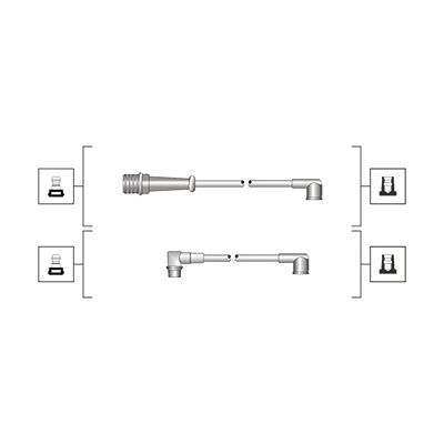 Magneti Marelli Zündleitungssatz [Hersteller-Nr. 941319170090] für Renault von MAGNETI MARELLI