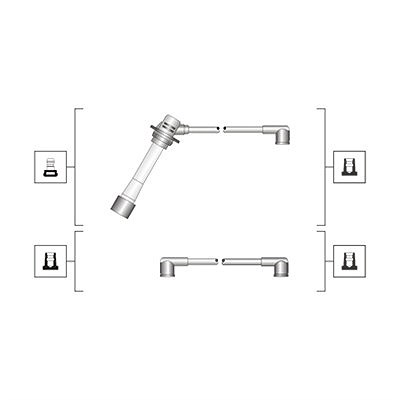 Magneti Marelli Zündleitungssatz [Hersteller-Nr. 941319170093] für Mazda von MAGNETI MARELLI