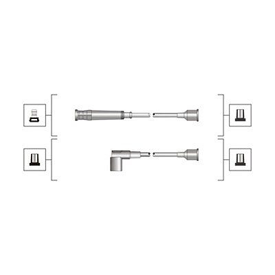 Magneti Marelli Zündleitungssatz [Hersteller-Nr. 941319170095] für BMW von MAGNETI MARELLI