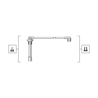Magneti Marelli Zündleitungssatz [Hersteller-Nr. 941319170105] für Honda von MAGNETI MARELLI