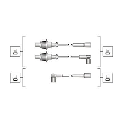 Magneti Marelli Zündleitungssatz [Hersteller-Nr. 941319170118] für Citroën, Peugeot von MAGNETI MARELLI