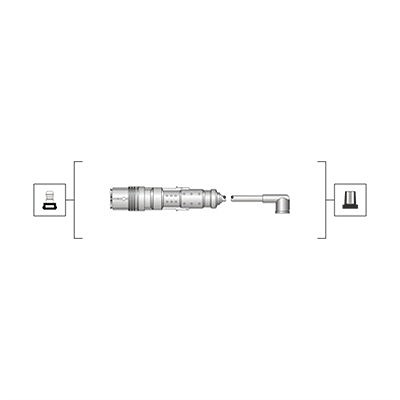 Magneti Marelli Zündleitungssatz [Hersteller-Nr. 941319170119] für Seat, VW von MAGNETI MARELLI