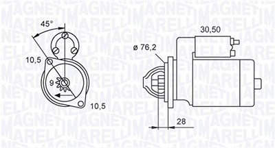 Magneti Marelli Starter [Hersteller-Nr. 063720040010] für Piaggio von MAGNETI MARELLI