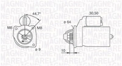 Magneti Marelli Starter [Hersteller-Nr. 063720371010] für Autobianchi, Fiat, Lancia, Rover von MAGNETI MARELLI