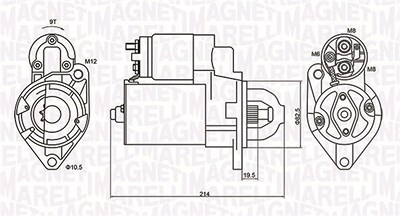 Magneti Marelli Starter [Hersteller-Nr. 063720879010] für Chevrolet, Citroën, Daewoo, Opel, Peugeot von MAGNETI MARELLI