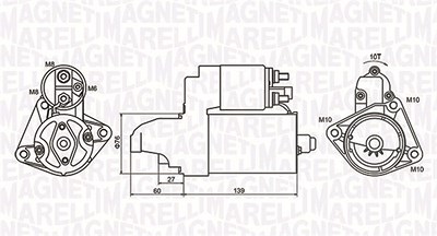 Magneti Marelli Starter [Hersteller-Nr. 063721050010] für Ford von MAGNETI MARELLI