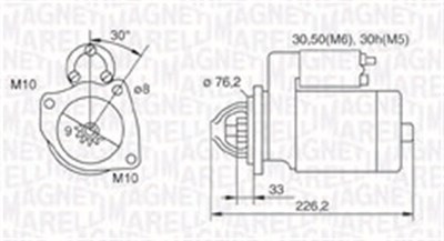 Magneti Marelli Starter [Hersteller-Nr. 063721067010] für BMW, Ford, Porsche von MAGNETI MARELLI