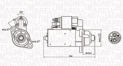 Magneti Marelli Starter [Hersteller-Nr. 063721200010] für Seat, Skoda von MAGNETI MARELLI