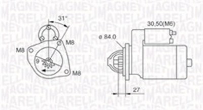 Magneti Marelli Starter [Hersteller-Nr. 063721203010] für Renault Trucks, Iveco, Uaz von MAGNETI MARELLI