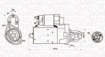 Magneti Marelli Starter [Hersteller-Nr. 063721249010] für Chrysler, Mercedes-Benz von MAGNETI MARELLI