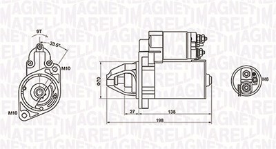 Magneti Marelli Starter [Hersteller-Nr. 063721283010] für Mercedes-Benz von MAGNETI MARELLI