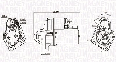 Magneti Marelli Starter [Hersteller-Nr. 063721289010] für Ford von MAGNETI MARELLI