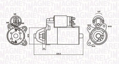 Magneti Marelli Starter [Hersteller-Nr. 063721336010] für Ford von MAGNETI MARELLI