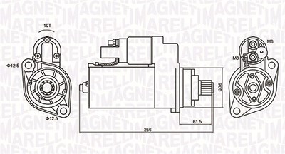 Magneti Marelli Starter [Hersteller-Nr. 063721405010] für VW von MAGNETI MARELLI