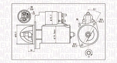 Magneti Marelli Starter [Hersteller-Nr. 063721410010] für Mercedes-Benz von MAGNETI MARELLI