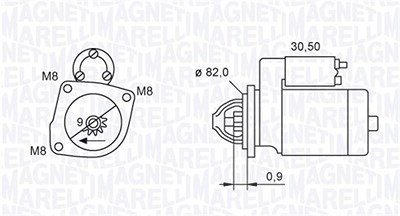 Magneti Marelli Starter [Hersteller-Nr. 063721552010] für Fiat von MAGNETI MARELLI