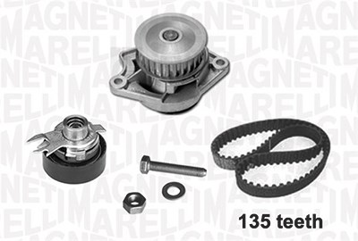 Magneti Marelli Wasserpumpe + Zahnriemensatz [Hersteller-Nr. 341401370002] für VW, Seat von MAGNETI MARELLI