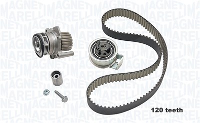 Magneti Marelli Wasserpumpe + Zahnriemensatz [Hersteller-Nr. 341404770002] für Audi, Ford, Seat, Skoda, VW von MAGNETI MARELLI