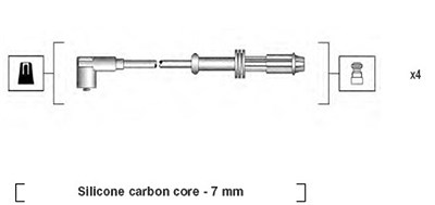 Magneti Marelli Zündleitungssatz [Hersteller-Nr. 941135200707] für Citroën von MAGNETI MARELLI