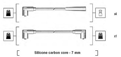 Magneti Marelli Zündleitungssatz [Hersteller-Nr. 941275010837] für Skoda von MAGNETI MARELLI
