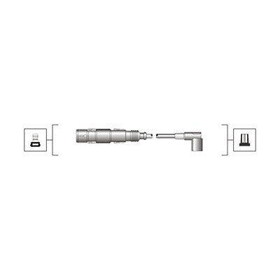 Magneti Marelli Zündleitungssatz [Hersteller-Nr. 941319170111] für Audi, Seat, Skoda, VW von MAGNETI MARELLI