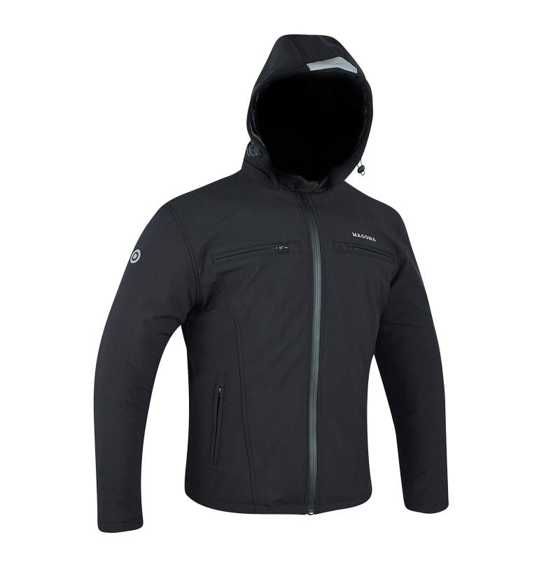 MAGOMA Astoria Motorradjacke in Softshell, Schwarz, S. von MAGOMA