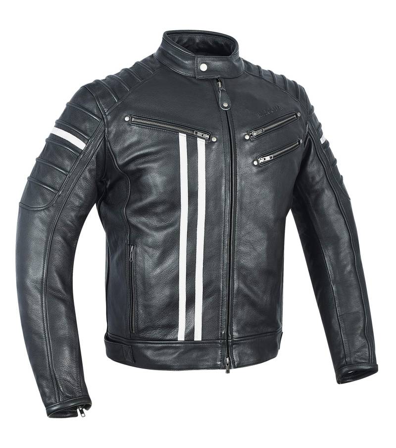 MAGOMA Bronx A ++ Lederjacke mit Motorradschutz, Schwarz, L. von MAGOMA