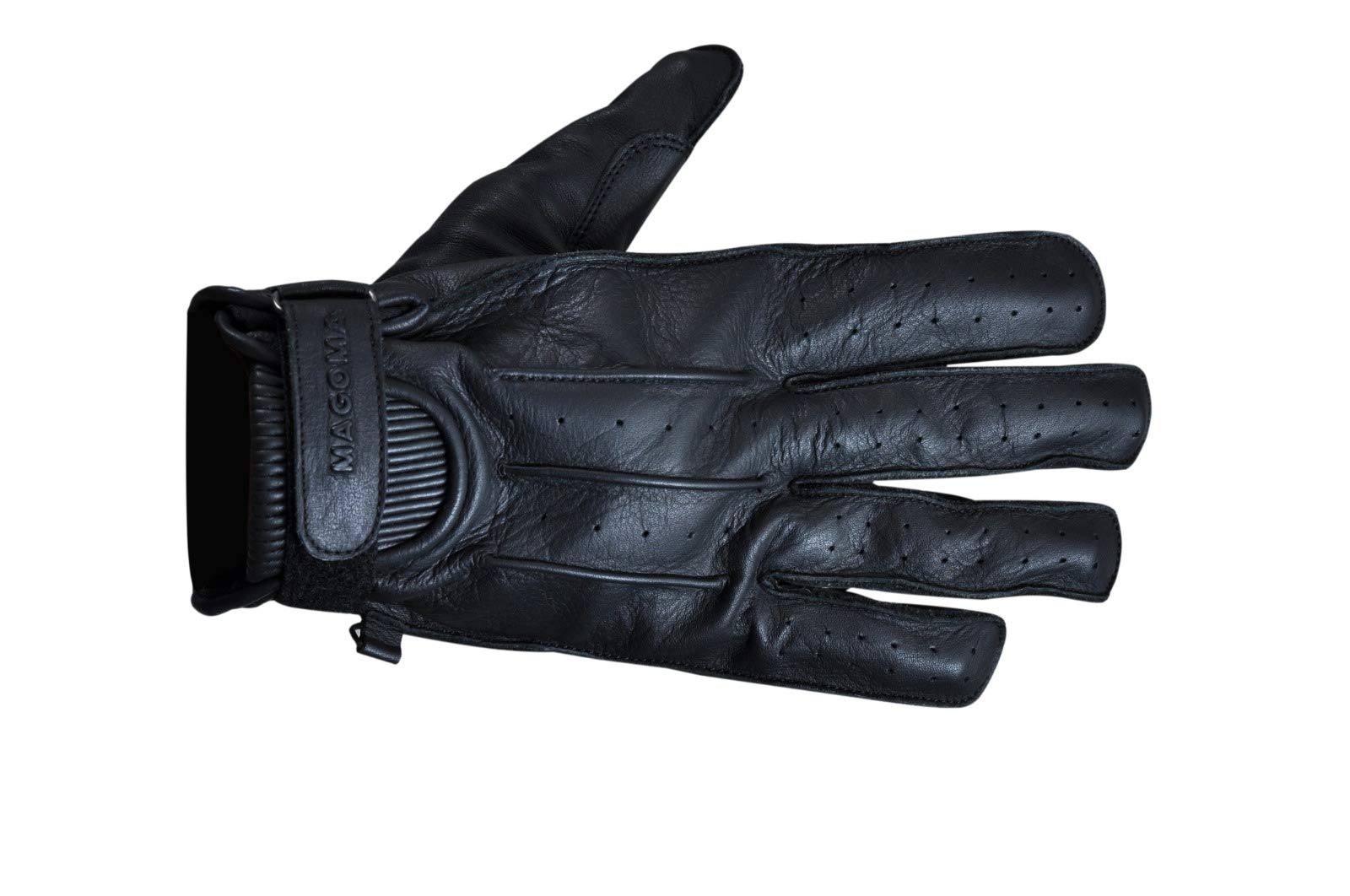 MAGOMA Midtown A ++ Leder Motorradhandschuhe mit Schutz, Schwarz, L. von MAGOMA