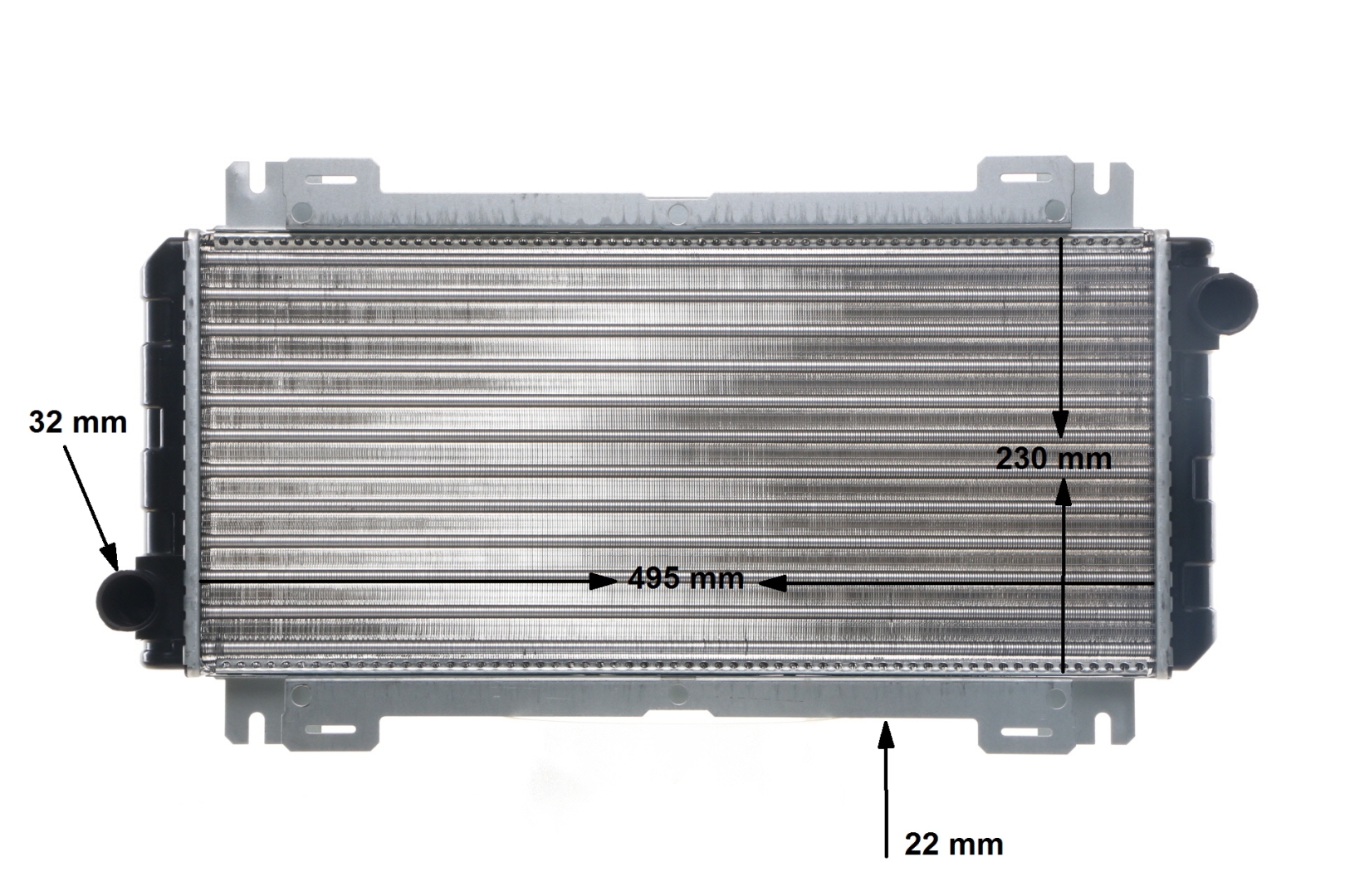 MAHLE ORIGINAL Kühler, Motorkühlung FORD CR 619 000S 1619143,6134546,84FB8005DA Kühler,Wasserkühler,Autokühler,Motorkühler R84FB8005AA,1619067,6135345 von MAHLE ORIGINAL