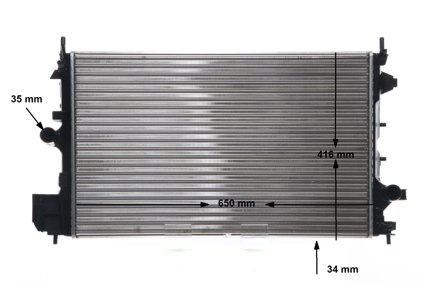 MAHLE ORIGINAL Kühler, Motorkühlung OPEL,FIAT,SAAB CR 835 001S 1300264,1300273,13196477 Kühler,Wasserkühler,Autokühler,Motorkühler 24418345 von MAHLE ORIGINAL