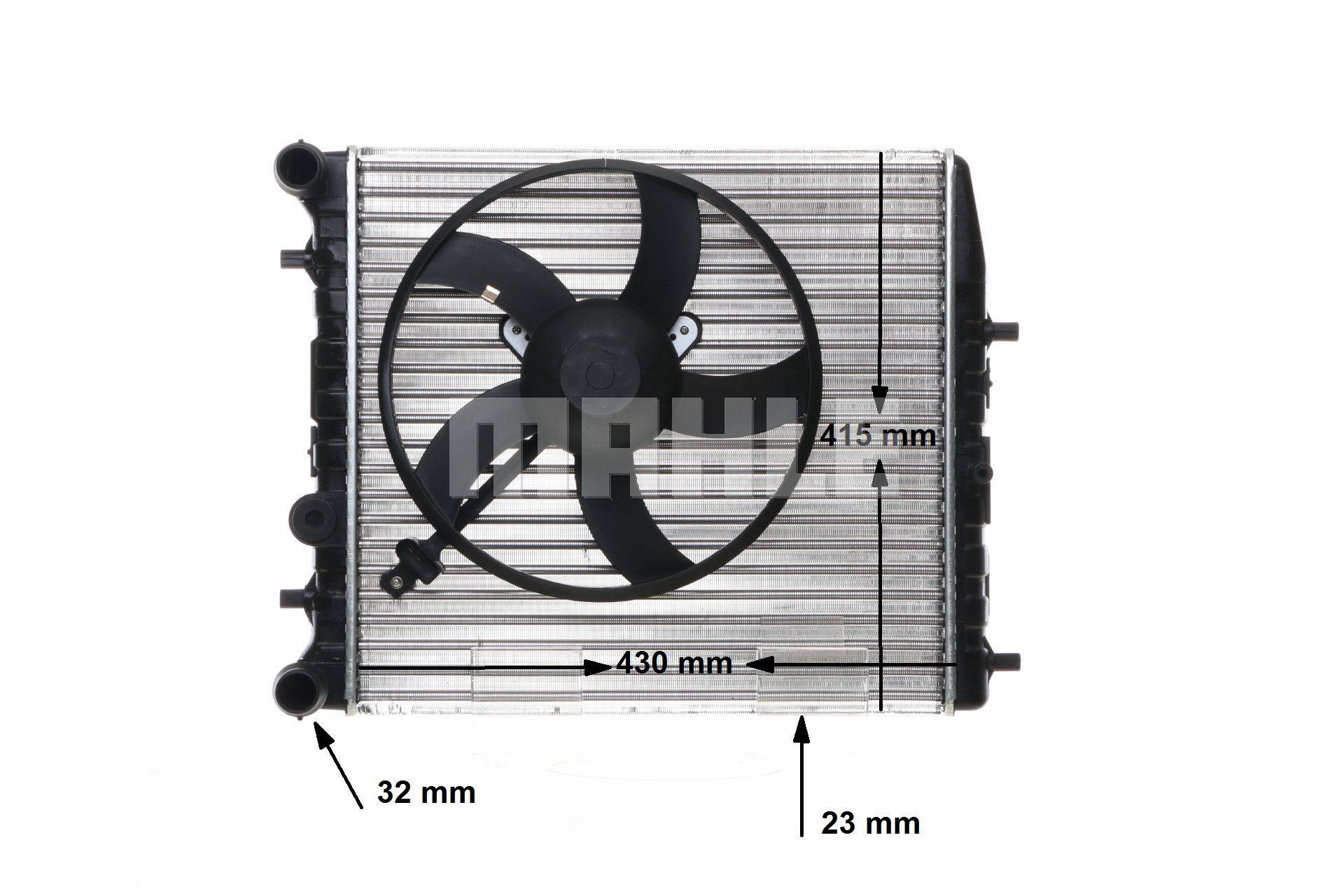 MAHLE ORIGINAL Kühler, Motorkühlung VW,SKODA,SEAT CR 123 000S 6Q0121201HA,6Q0121253K,6Q0121417 Kühler,Wasserkühler,Autokühler,Motorkühler 6Q0959455AF von MAHLE ORIGINAL