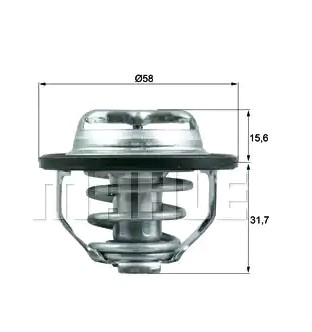 MAHLE ORIGINAL Kühlwasserthermostat OPEL,FIAT,CHEVROLET TX 122 82 24409069,90537453,24417225 1338034,1338170,1338427,90537605,73503706,12622410 von MAHLE ORIGINAL