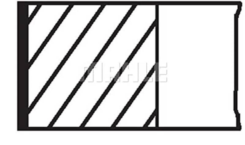 Mahle Original 008 65 N0 Kolbenringsatz von MAHLE