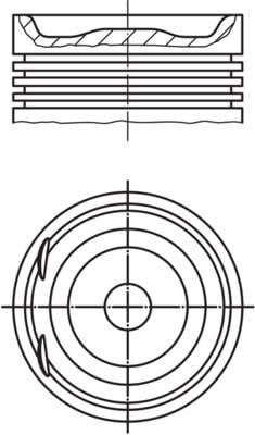 Mahle Original 012 20 00 Kolben von MAHLE