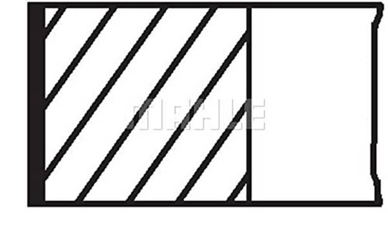 Mahle Original 012 20 N0 Kolbenringsatz von MAHLE