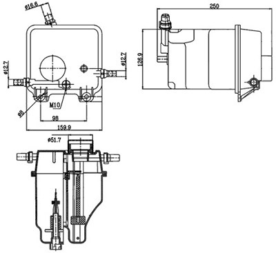 Mahle Ausgleichsbehälter, Kühlmittel [Hersteller-Nr. CRT125000S] für BMW von MAHLE