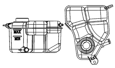 Mahle Ausgleichsbehälter, Kühlmittel [Hersteller-Nr. CRT133000S] für Ford von MAHLE