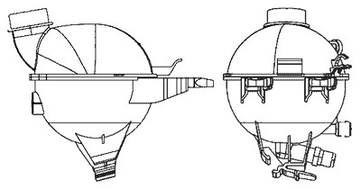 Mahle Ausgleichsbehälter, Kühlmittel [Hersteller-Nr. CRT17000S] für Citroën, Peugeot von MAHLE