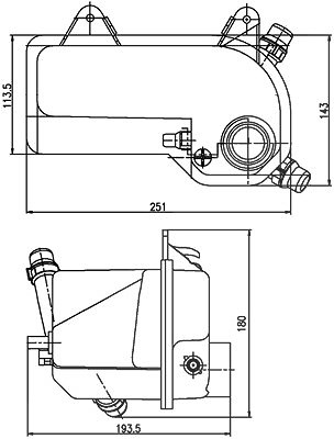 Mahle Ausgleichsbehälter, Kühlmittel [Hersteller-Nr. CRT204000S] für BMW von MAHLE